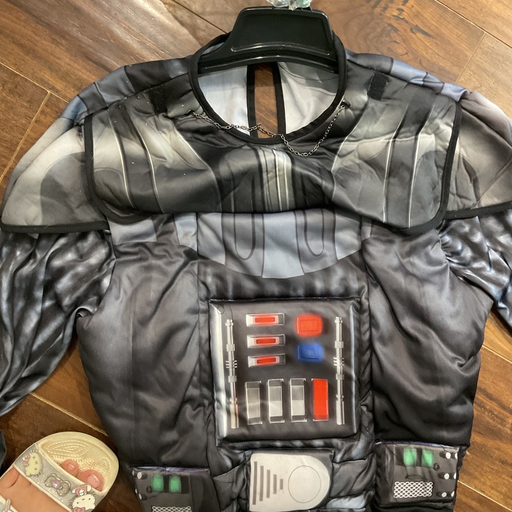 Star Wars Darth Vader Costume Jumpsuit with Mask and Boot Covers Mens Black